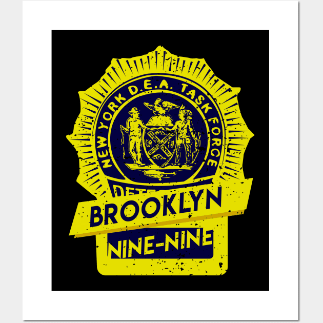 Brooklyn Nine-Nine. Police badge Wall Art by Ddalyrincon